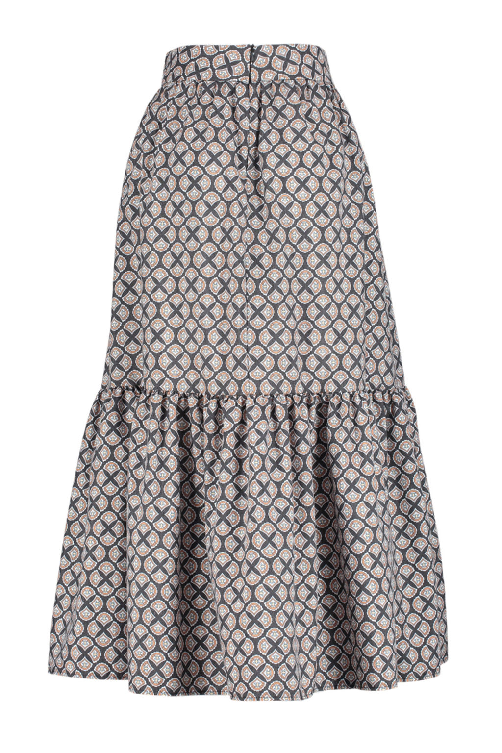 TRENDYOLMILLA Cok Renkli Desenli Klos Maxi Boy Dokuma Etek TWOSS24ET00060 фото 8