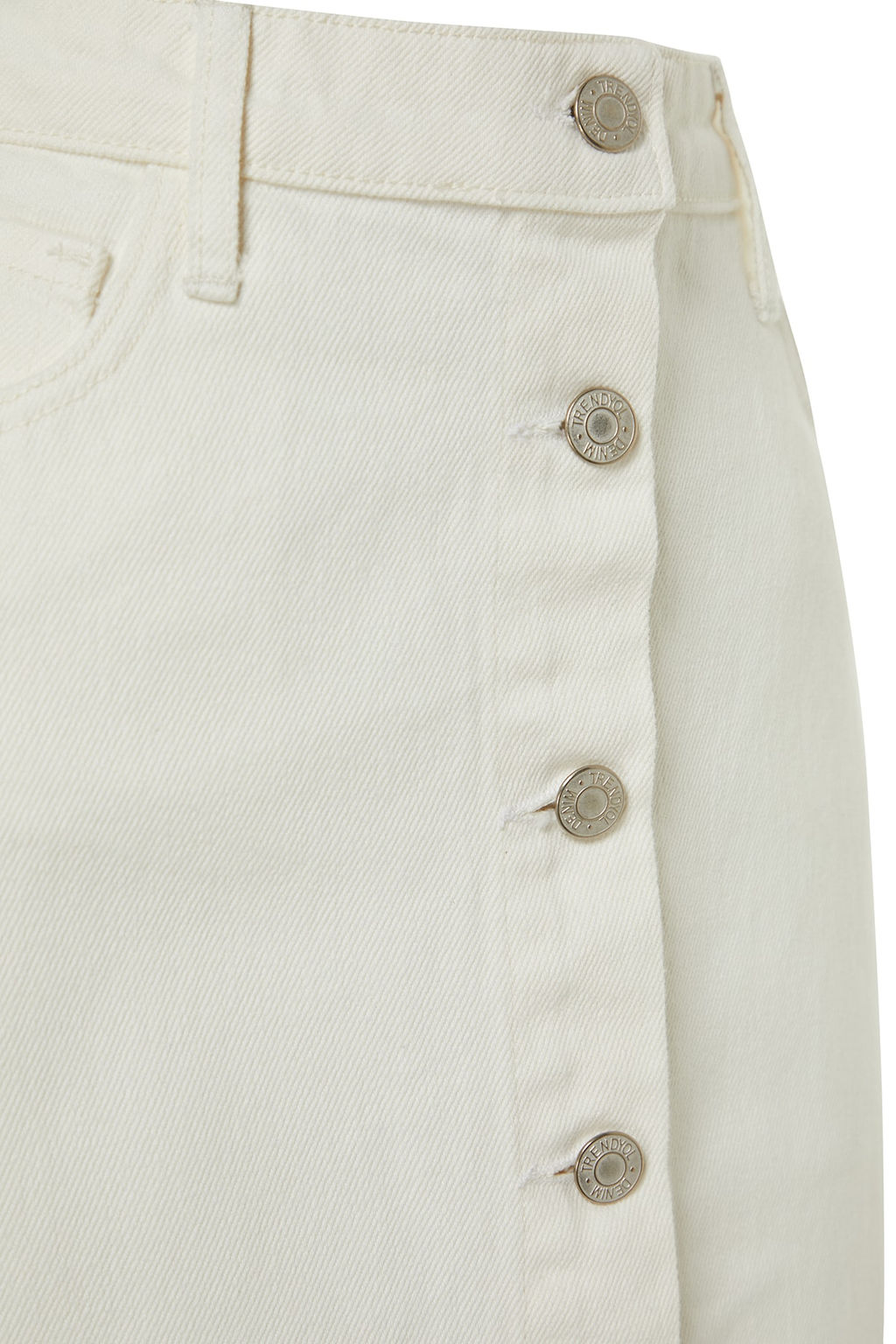 TRENDYOLMILLA Ekru Dugme Kapamal? Denim Kot Etek TCTSS23EE00024  фото 18