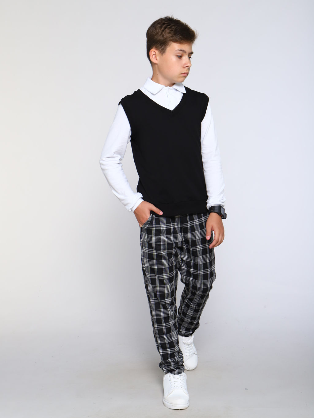 Брюки Высота черный - Ладошки фото 23