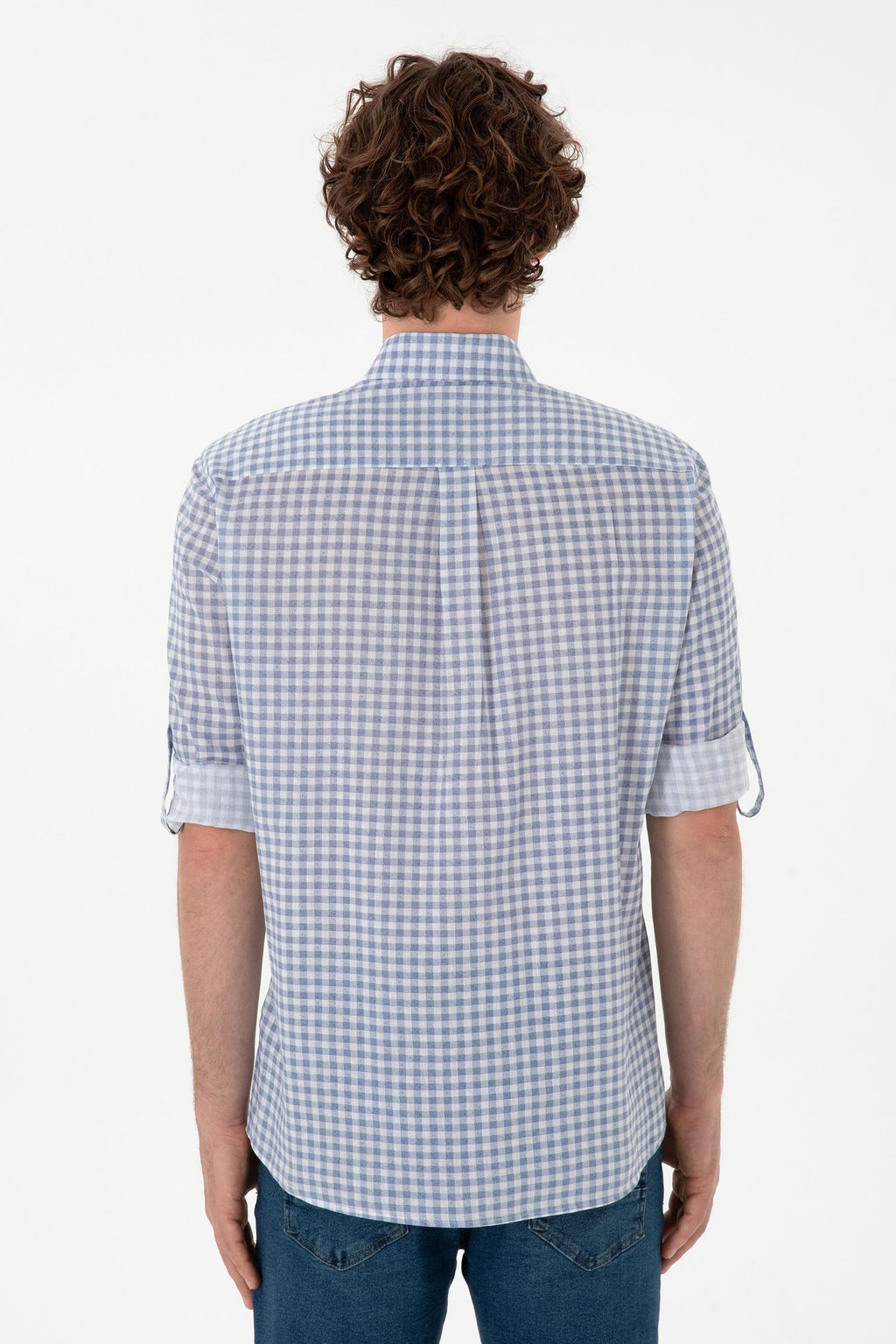 Erkek A__k Mavi Uzun Kollu G_mlek Sepette S_rpriz _ndirim - U.s. polo assn фото 5