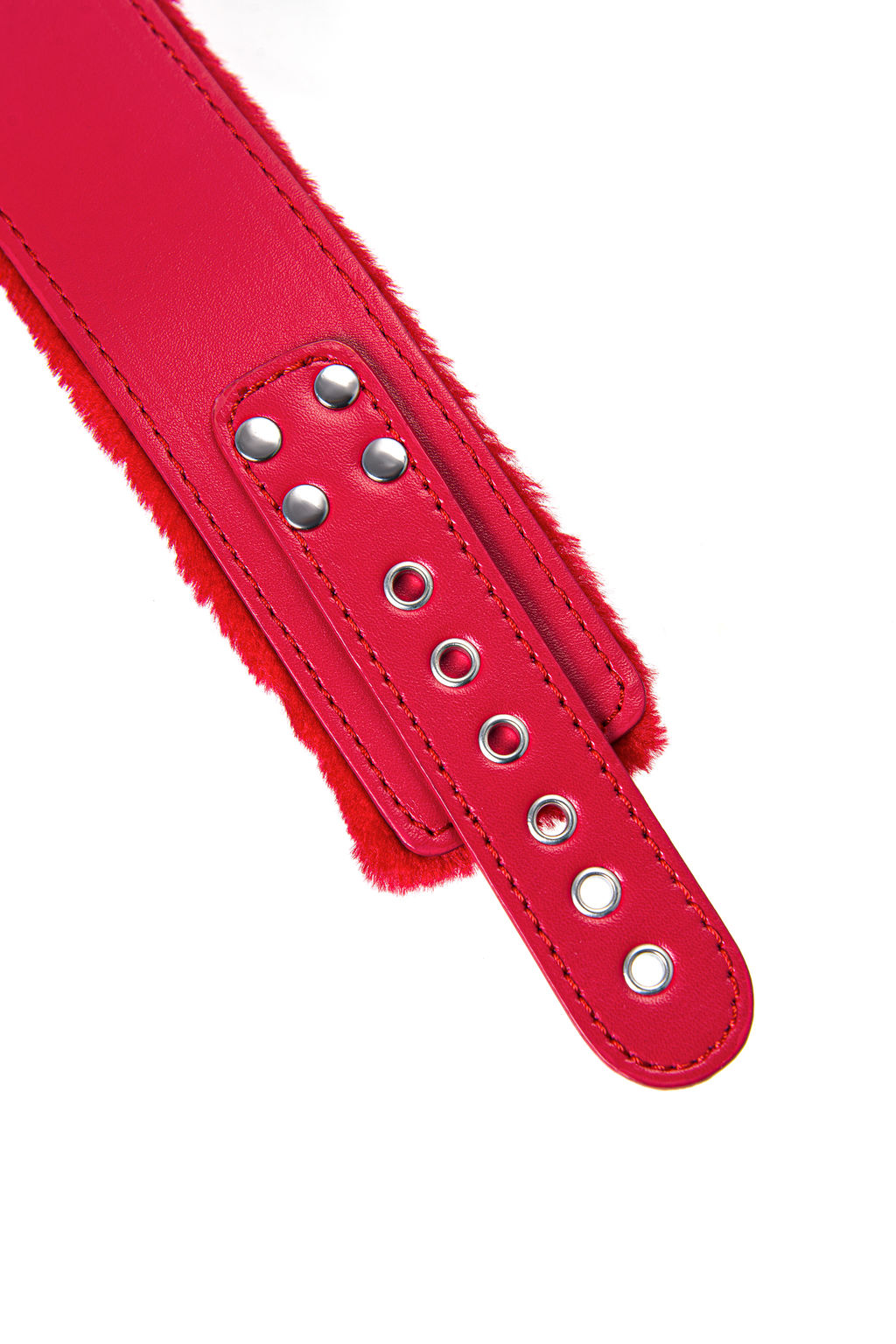 Ошейник TOYFA, PU кожа, красный, 43 см  фото 7