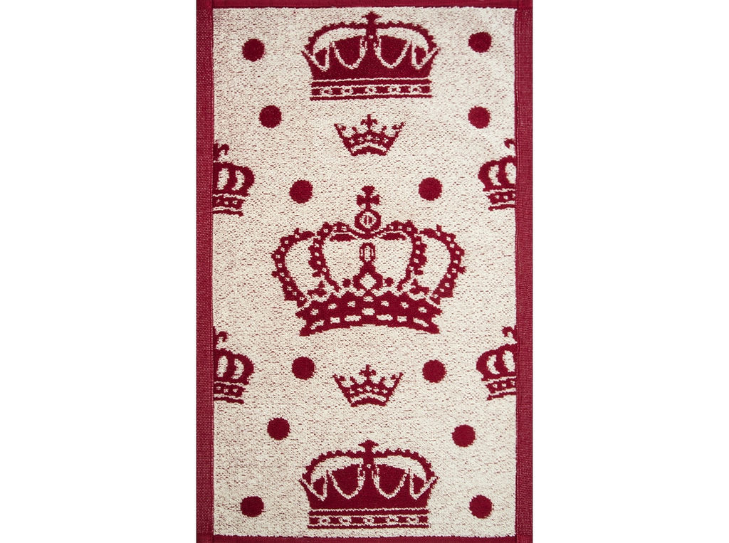 1с105.413ж1 Королевский принт (бордо) Полотенце махровое 50х30 см