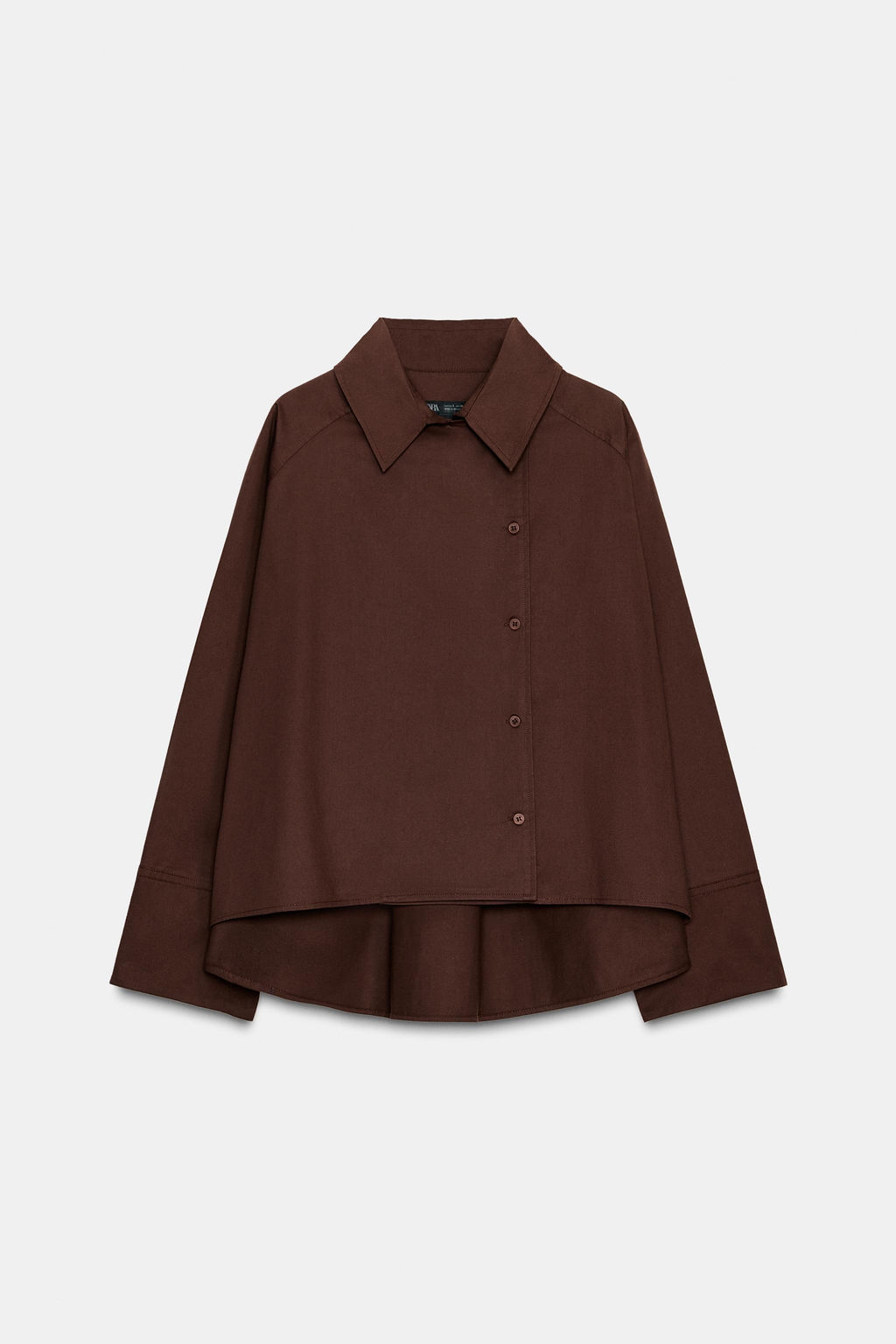ZW COLLECTION OVERSIZE PLEATED SHIRT