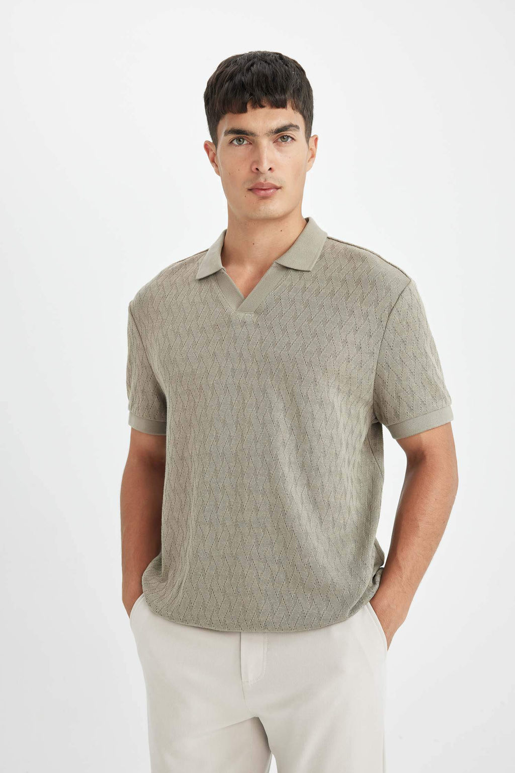 Regular Fit K?sa Kollu Polo Tisort - Defacto фото 10