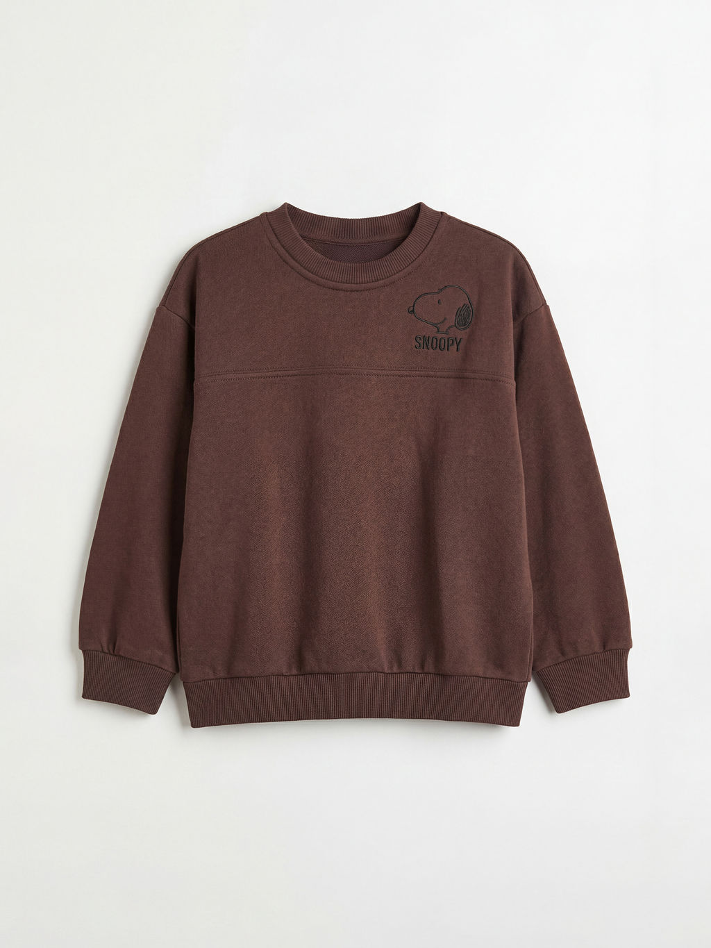 Snoopy Bask?l? Erkek ?ocuk Kal?n Sweatshirt ve E?ofman Alt?