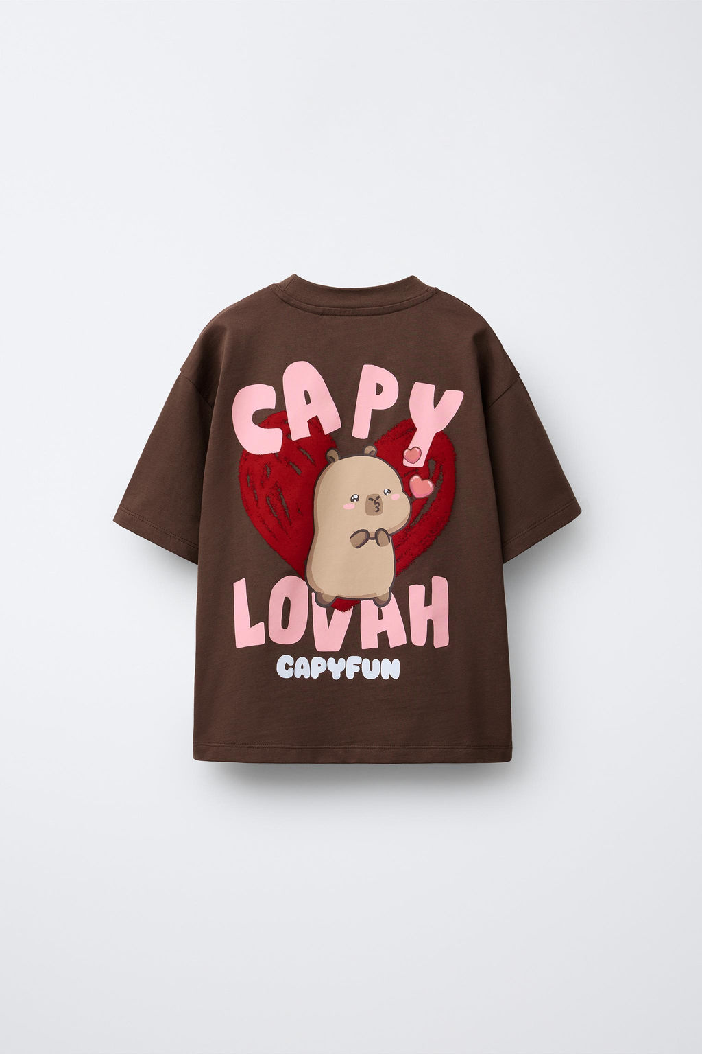 CAPYBARA CAPYFUN  T-SHIRT WITH FLOCKING - Zara фото 8