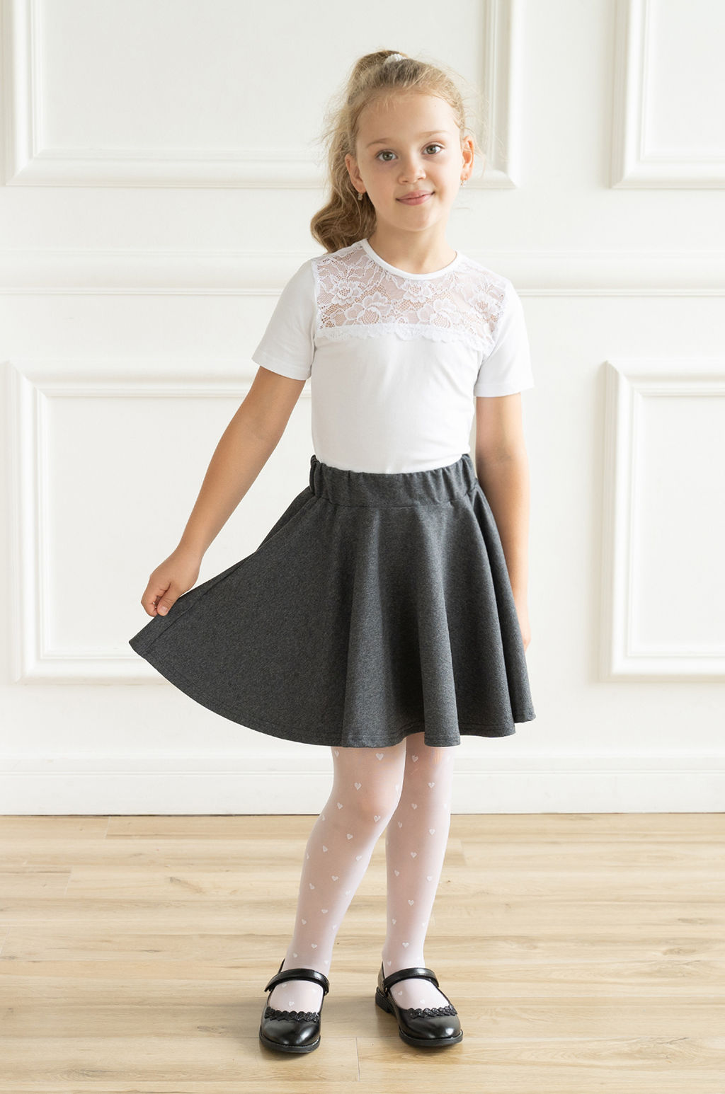 Джемпер детский белый Д-252 (122-128, 64)