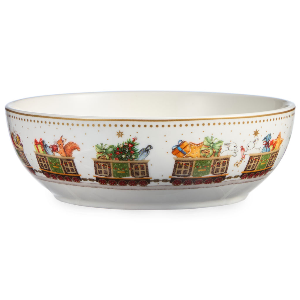 НАБОР ПОСУДЫ LEFARD C НОВЫМ ГОДОМ 3 ПР.: САЛАТНИК 800 МЛ, ТАРЕЛКА 19 СМ, КРУЖКА 400 МЛ (КОР=8НАБ.)  фото 3