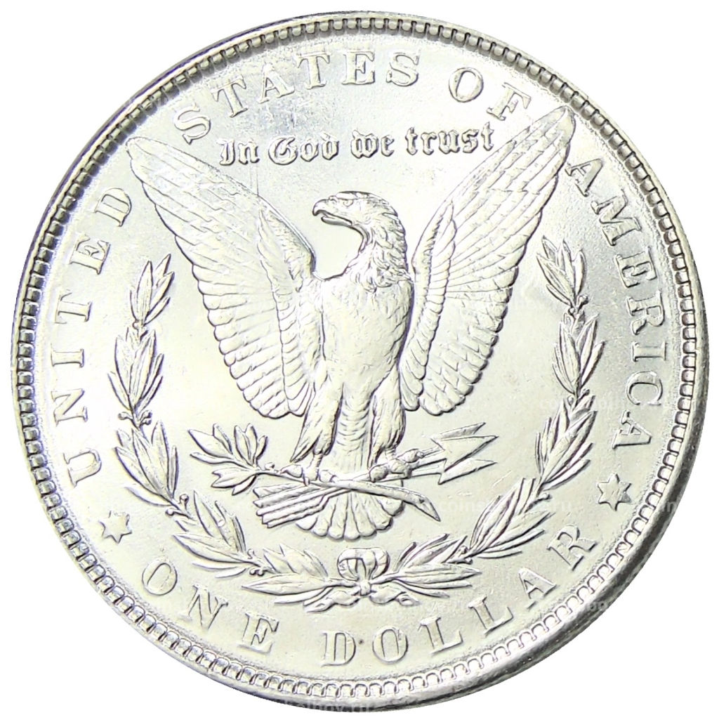 Монета 1 доллар 1886 года США Доллар Моргана