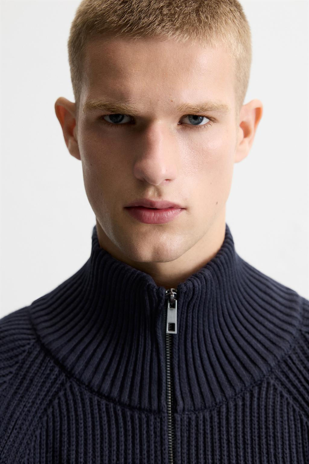 MOCK NECK SWEATER WITH ZIP - LIMITED EDITION - Zara фото 5