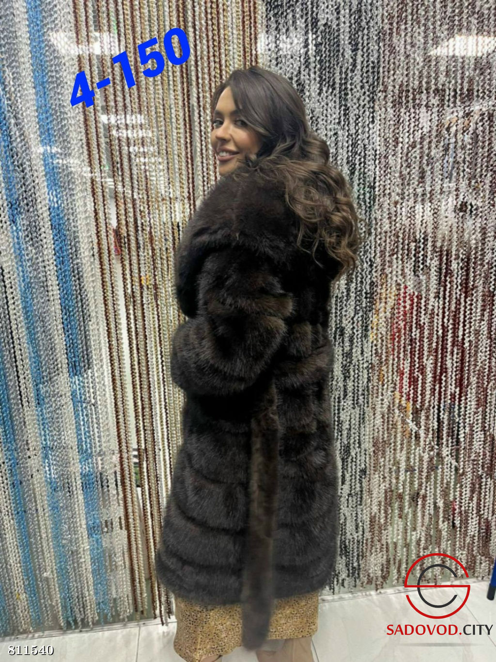 ЭКО шубки под норку с капюшоном - Bruno фото 2