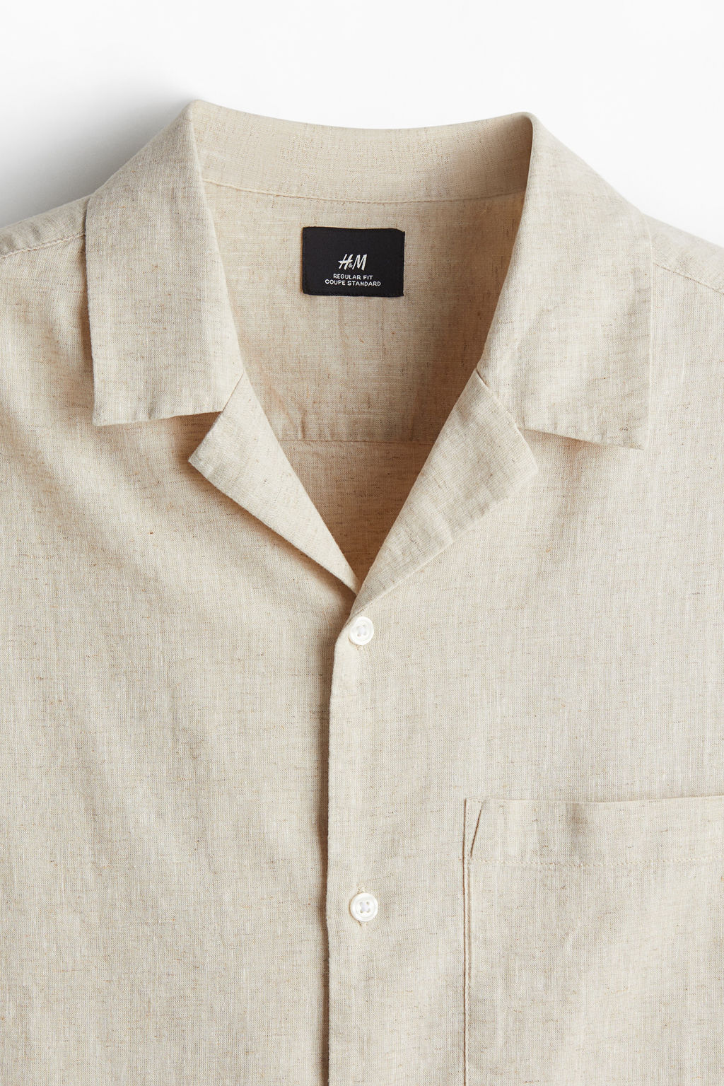Camisa en mezcla de lino Regular Fit - H&m фото 7
