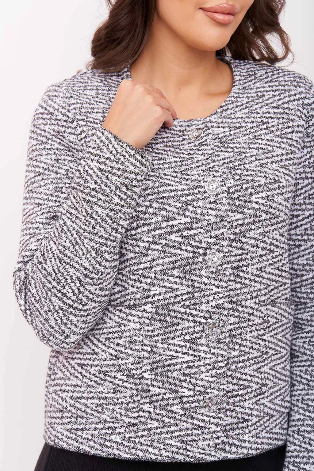 ЗЛАТА Жакет М 3243/серый