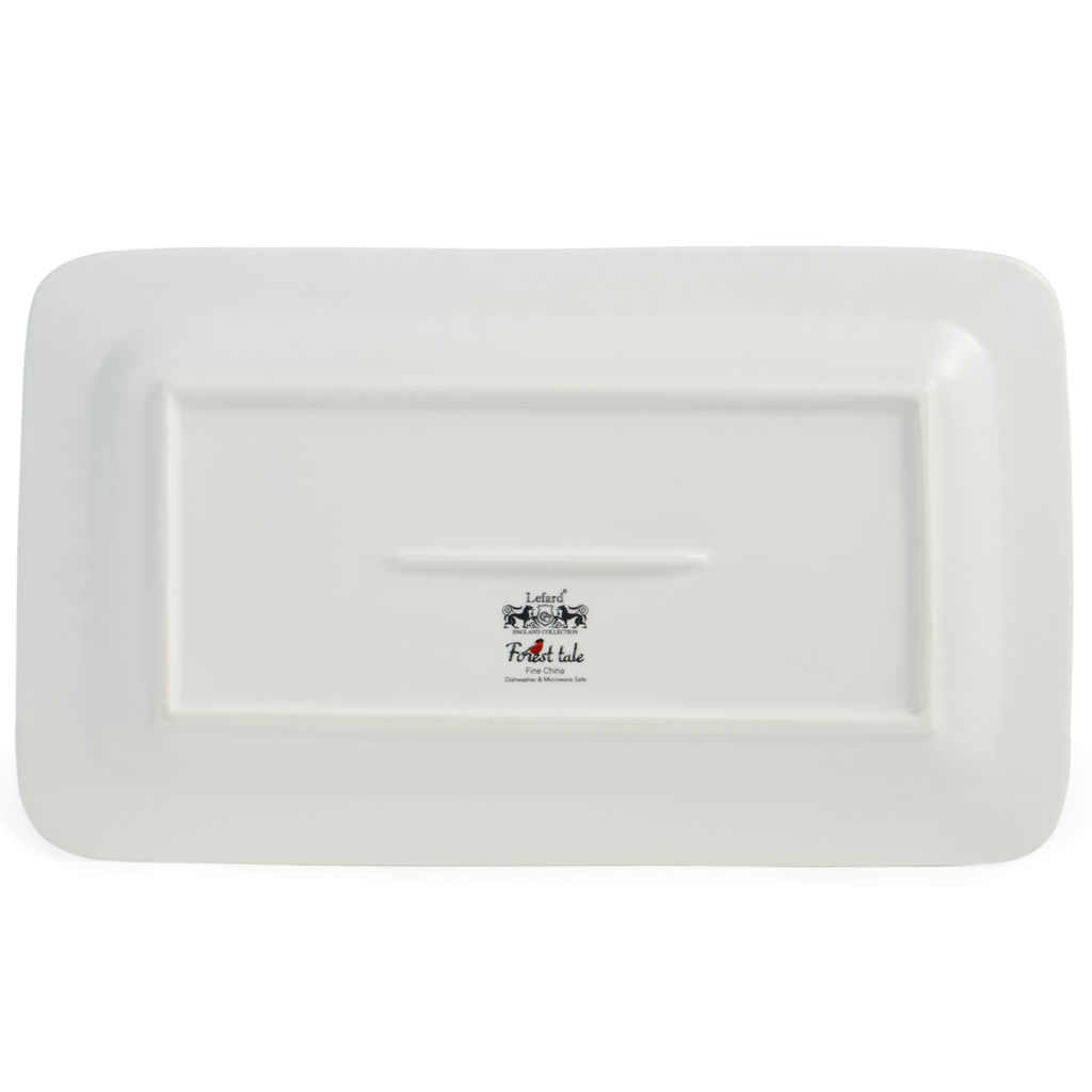 БЛЮДО LEFARD ЛЕСНАЯ СКАЗКА 30 СМ ПРЯМОУГ. СНЕГИРИ  фото 4