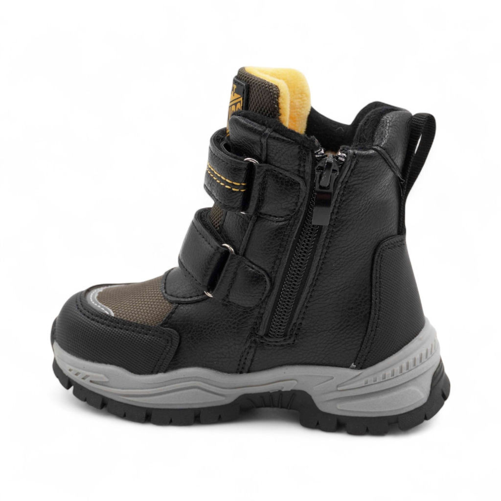 Ботинки мембранные на меху В6671-9 хаки - BONCY фото 3