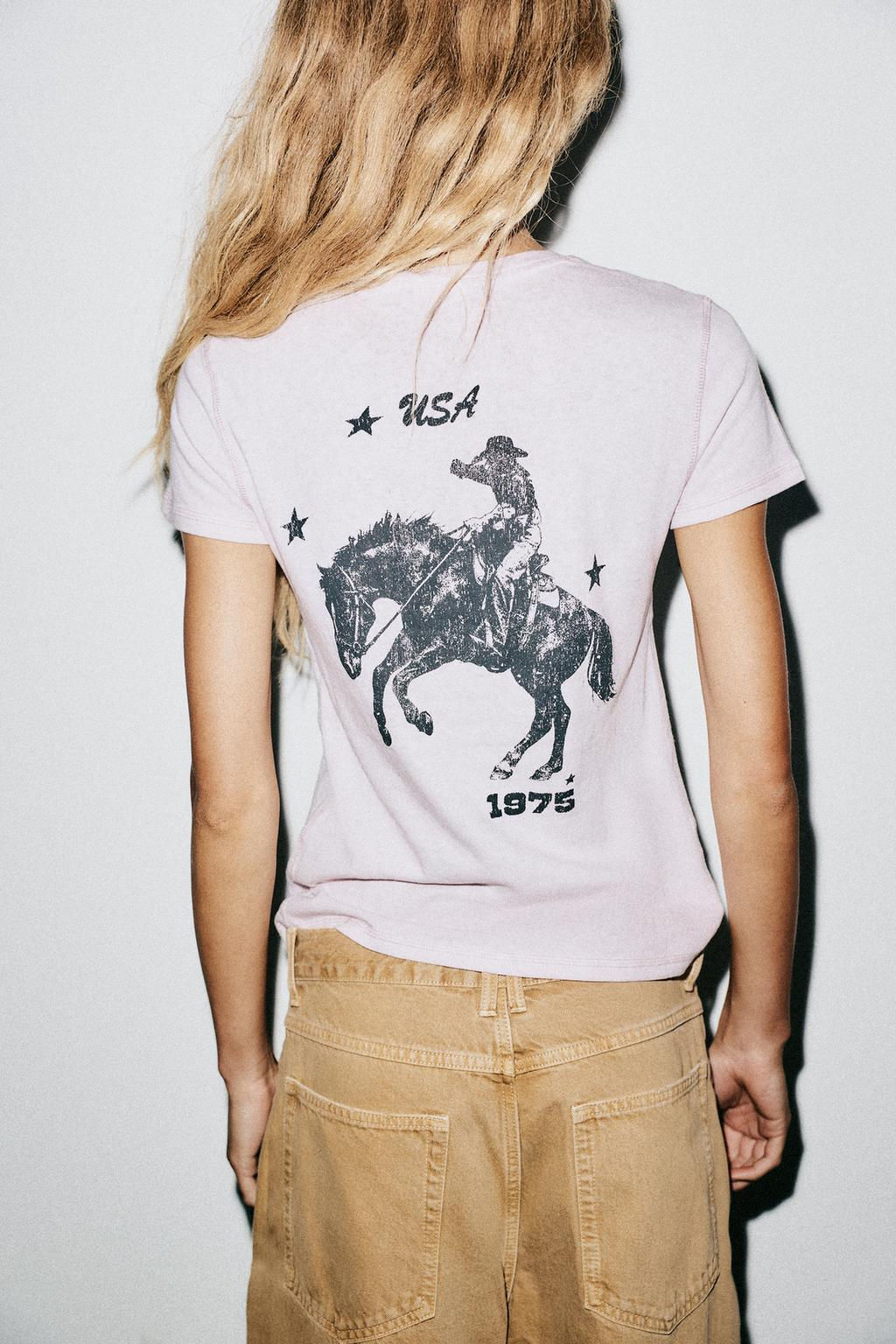 WASHED-EFFECT T-SHIRT - Zara фото 3