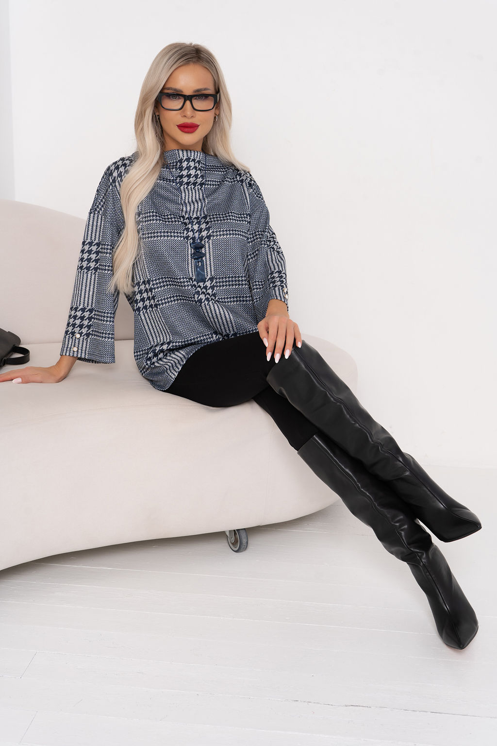 Джемпер (синий) Б11-113 - Николь фото 2