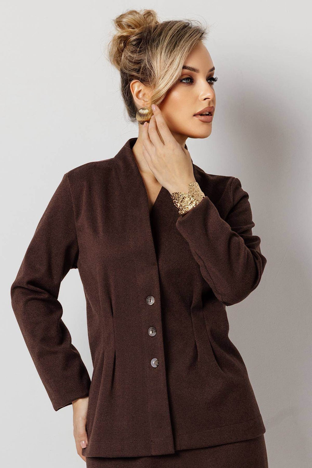 Жакет женский 4464/11/Коричневый