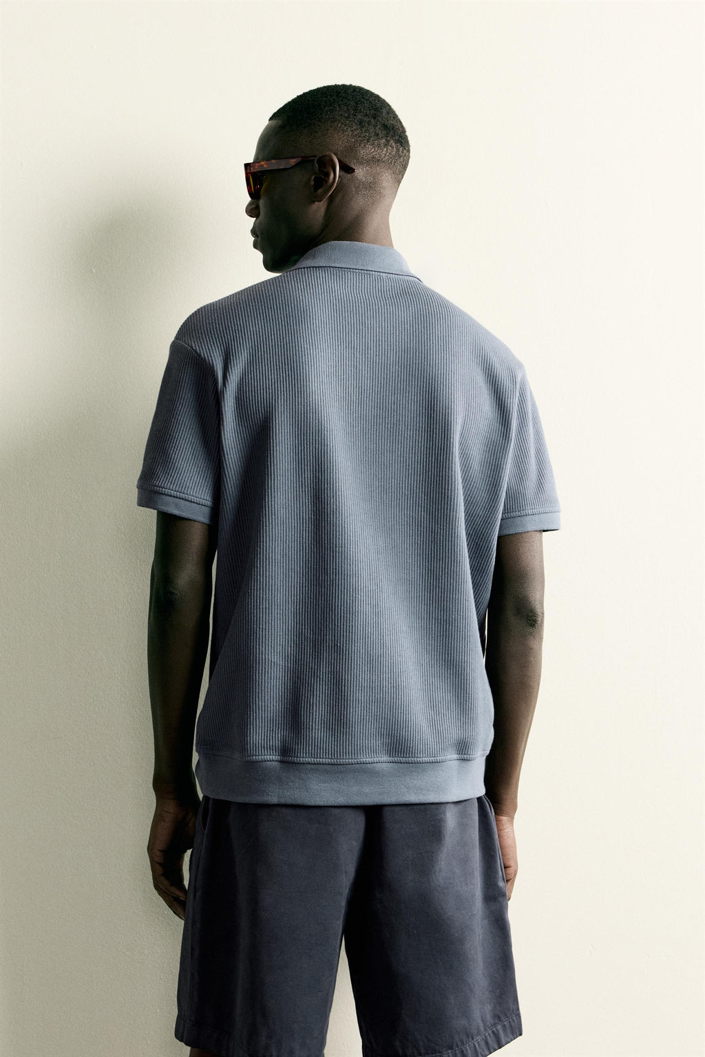 POLO ESTRUCTURA VERTICAL / Gris azul - Zara фото 3