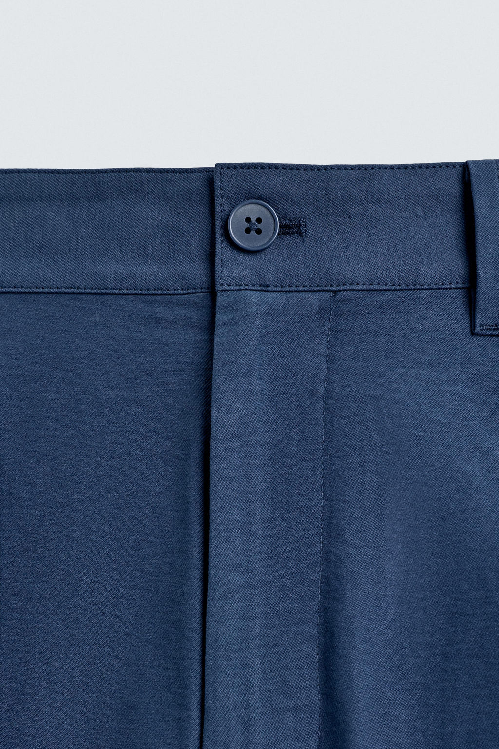 PANTAL?N WIDE FIT PLIEGUES / Azul - Zara фото 9