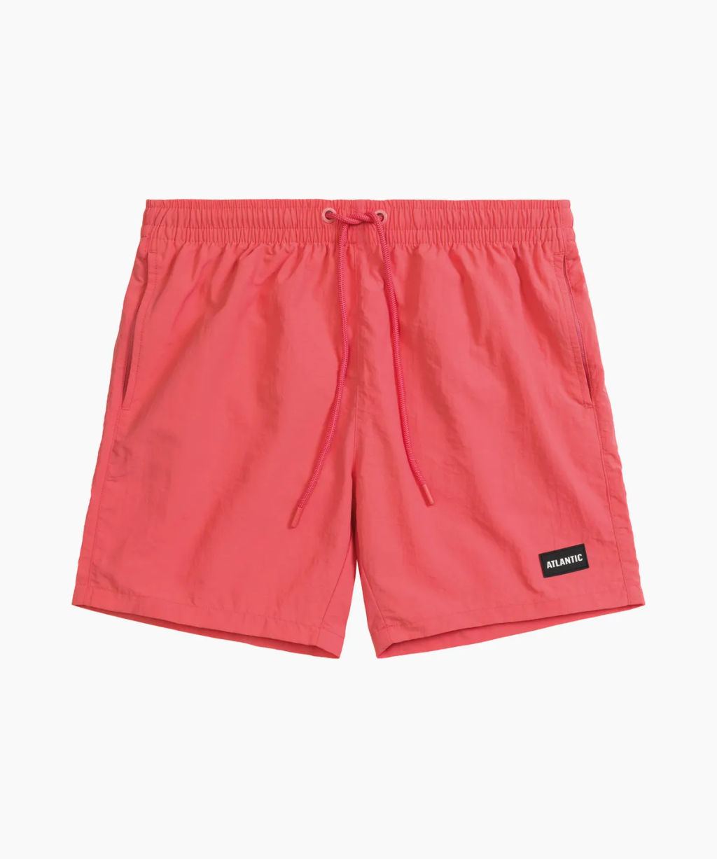 ATLANTIC KMB-225 Шорты мужские пляжные Paper Touch коралловый фото 2