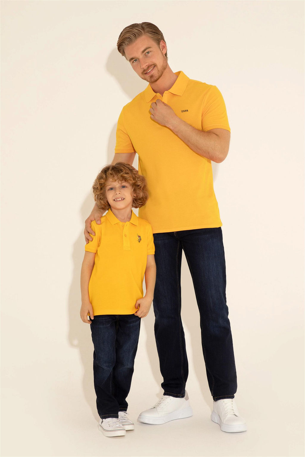 Оранжевая базовая футболка для мальчика - U.s. polo assn фото 5