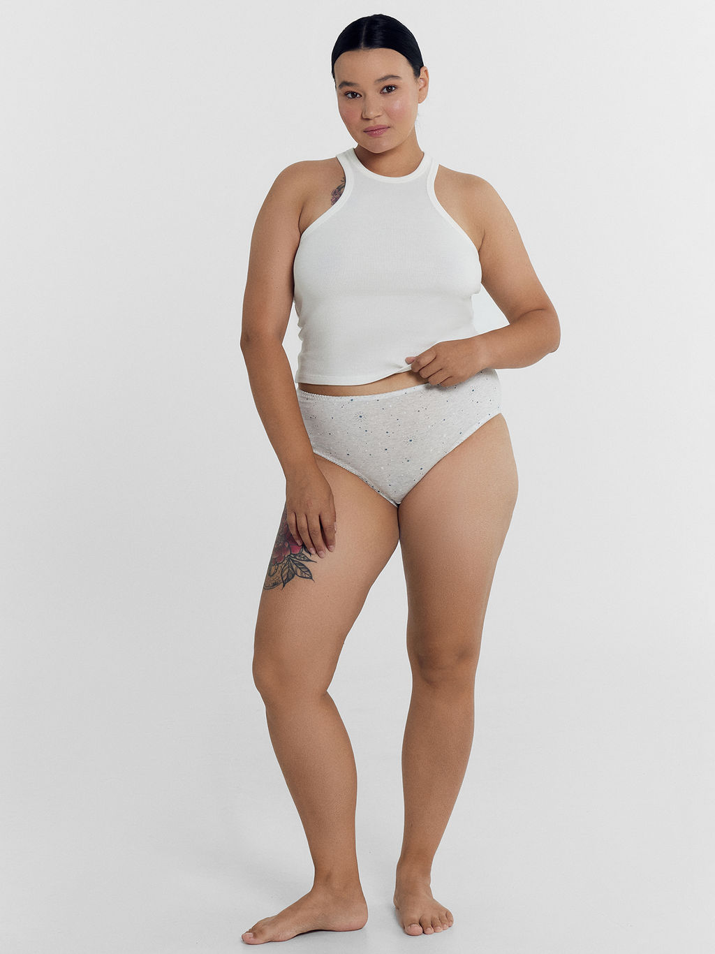 Цена за 2 штуки! Трусы женские макси мультипак (3 шт.) серые в звездочки - Mark formelle фото 3