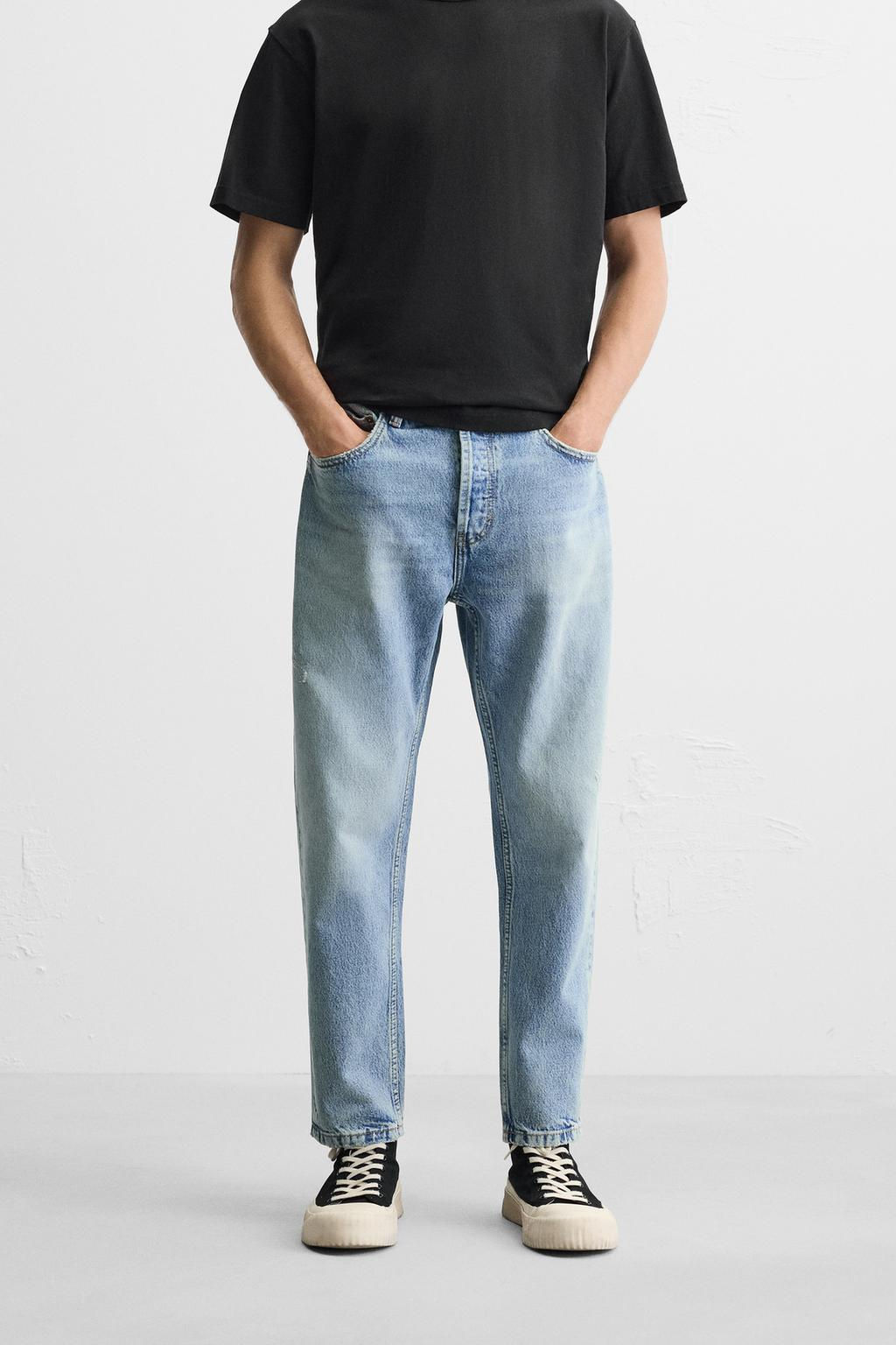 SLIM CROPPED-FIT JEANS - Zara фото 14