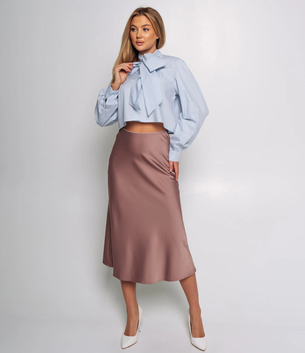 Блуза #КТ2516 (3), голубой