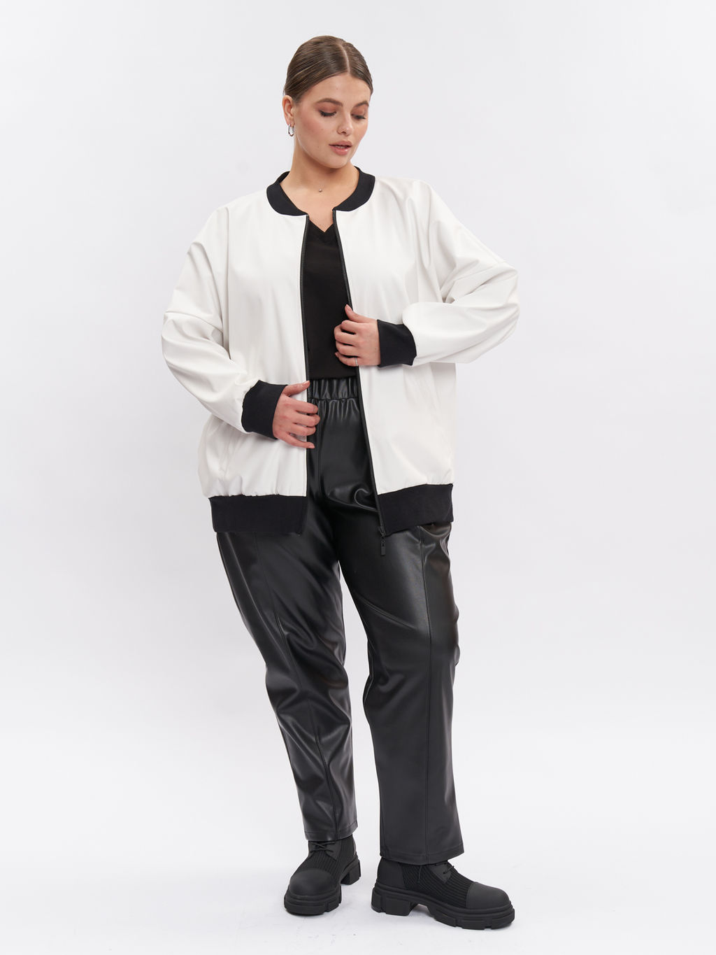 Жакет кожаный GA00109WHT02