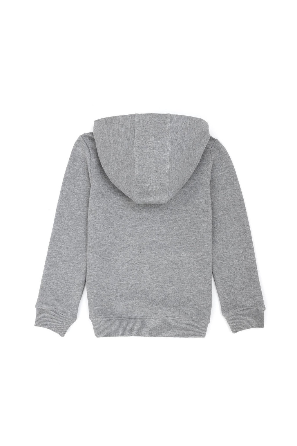 U. S. Polo Assn / Детская серая меланжевая базовая толстовка с капюшоном - U.s. polo assn фото 3