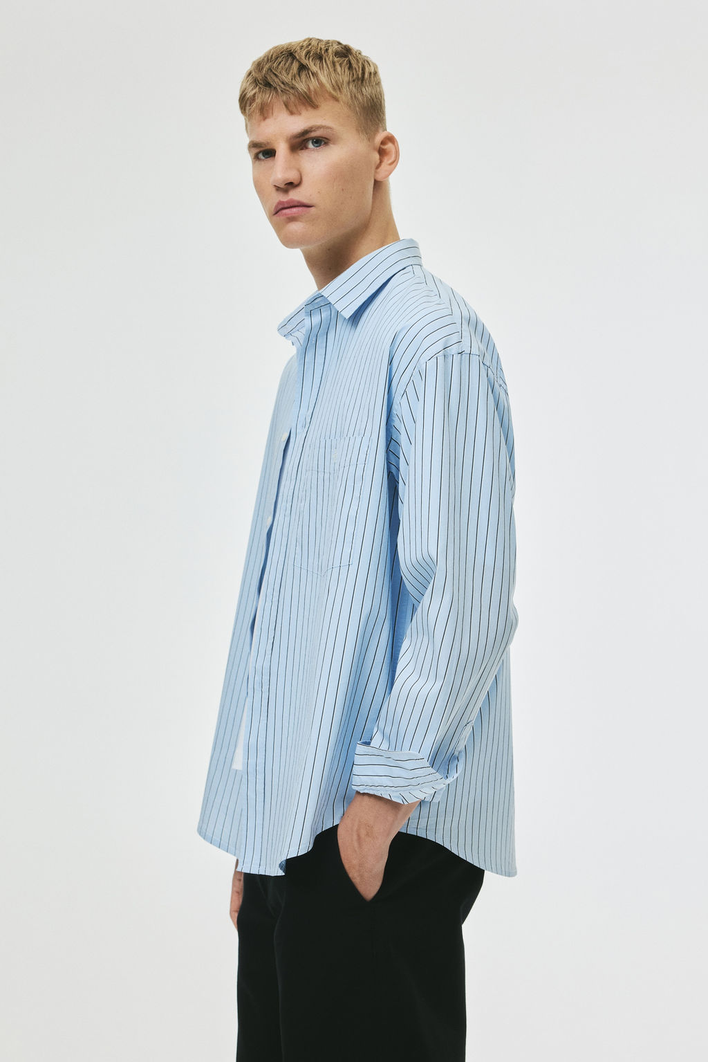 Camisa de popelina Loose Fit - H&m фото 5