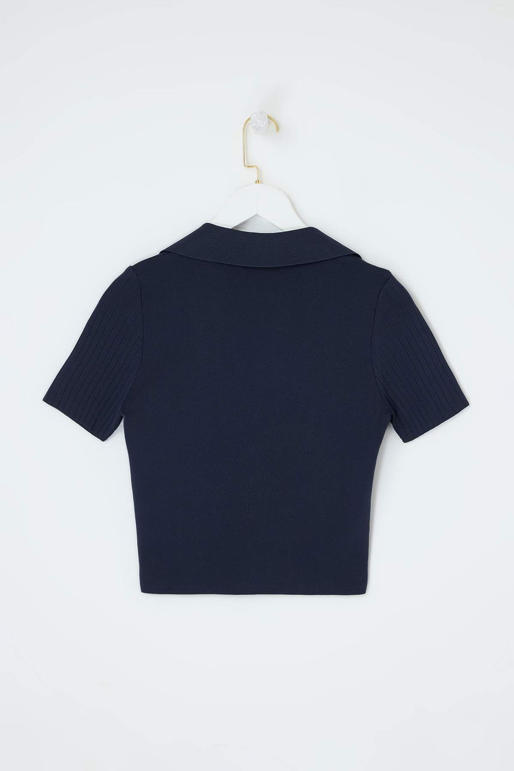 Lacivert-Ekru Ikili Paket Cizgili Basic Bluz TWOSS26BZ00284