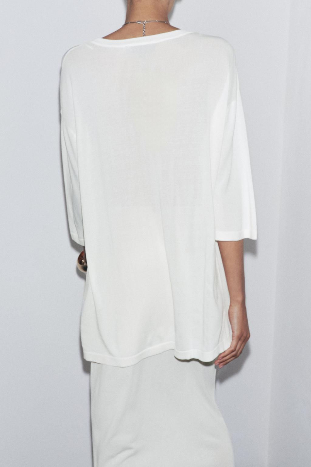 OVERSIZED KNIT TOP - Zara фото 5