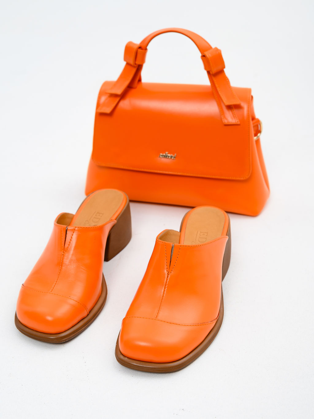 Сабо 5132.23663br.Оранжевый+коричневый