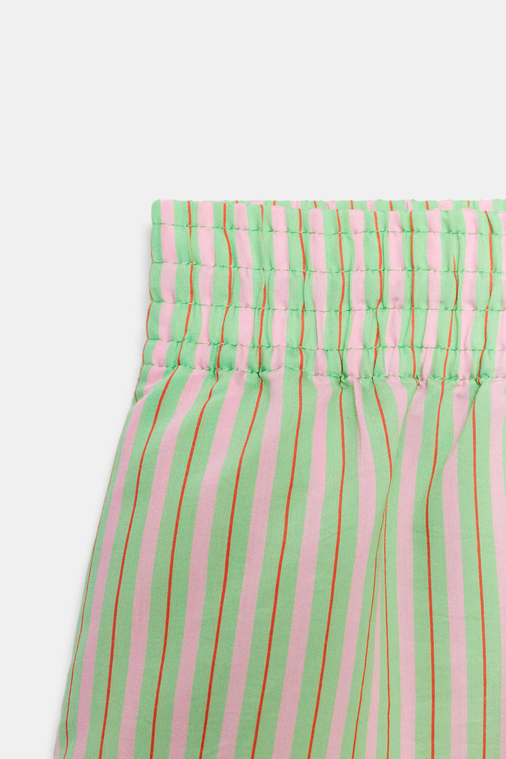 SHORTS POPEL?N GOMA RAYAS / Verde - Zara фото 7