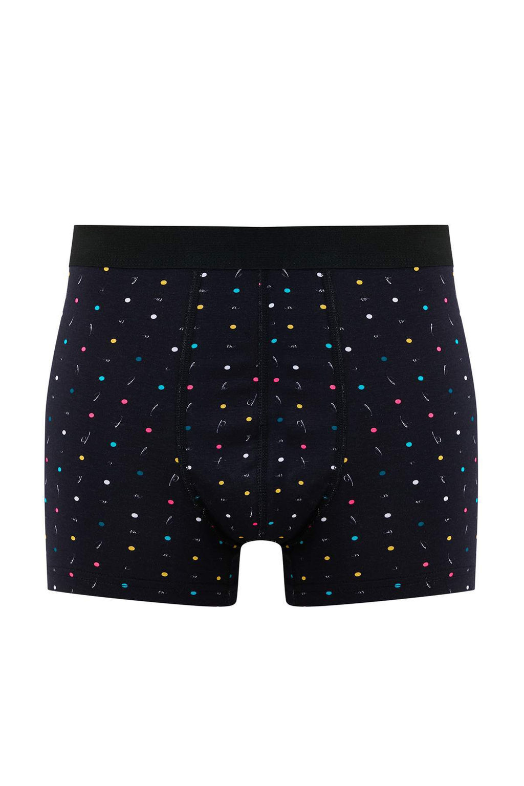 Cok Renkli 3lu Paket Desenli/Duz Pamuklu Boxer TMNAW25BX00009 - Trendyolmilla фото 10