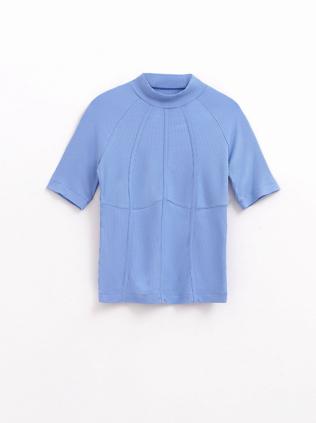 CONTE Джемпер в рубчик с имитацией корсета LD 2629 cornflower - Conte elegant фото 5