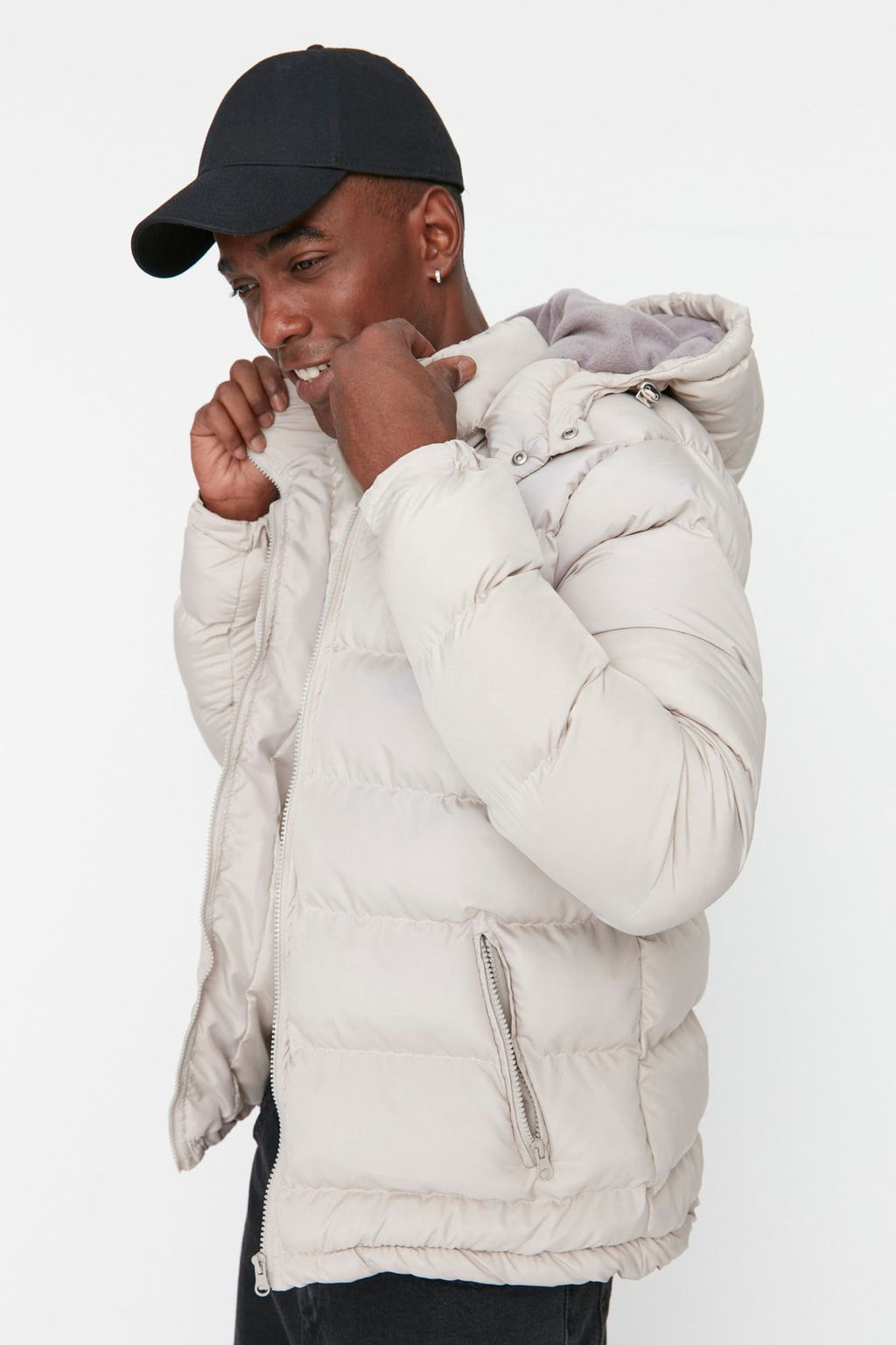 TRENDYOL MAN Haki Regular Fit Ruzgara ve Suya Dayan?kl? Sisme K?sl?k Mont TMNAW22MO0132 - Trendyolmilla фото 7