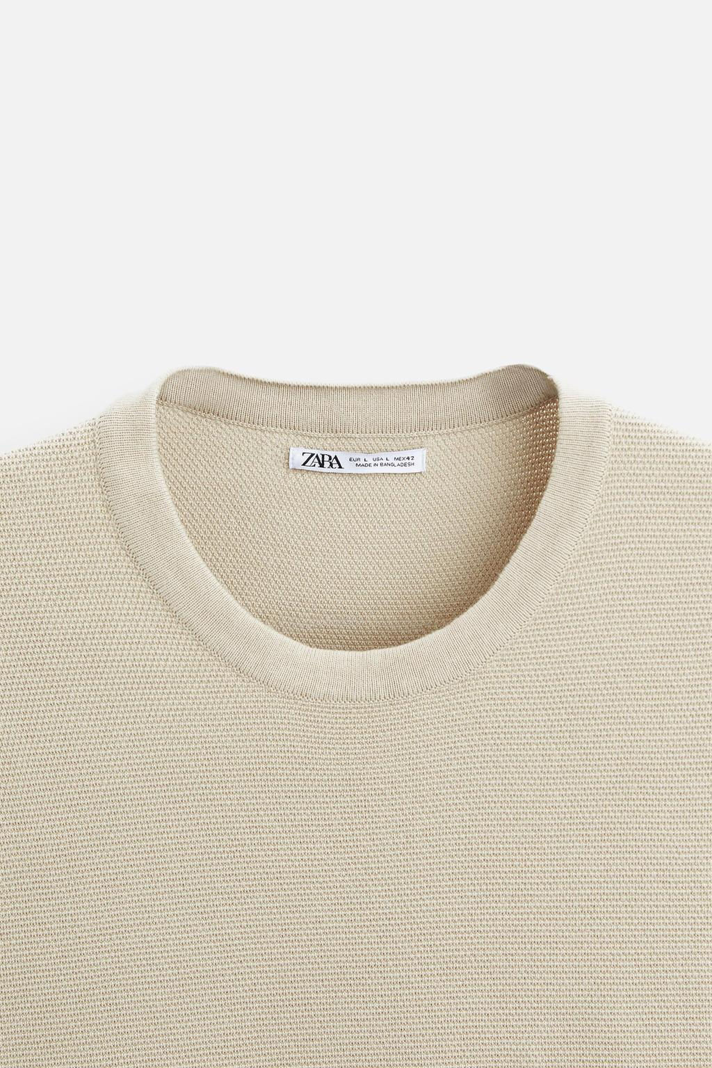 BASIC KNIT T-SHIRT - Zara фото 41