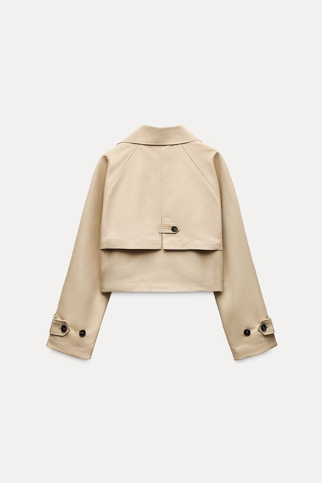 SHORT TRENCH-STYLE JACKET - Zara фото 9