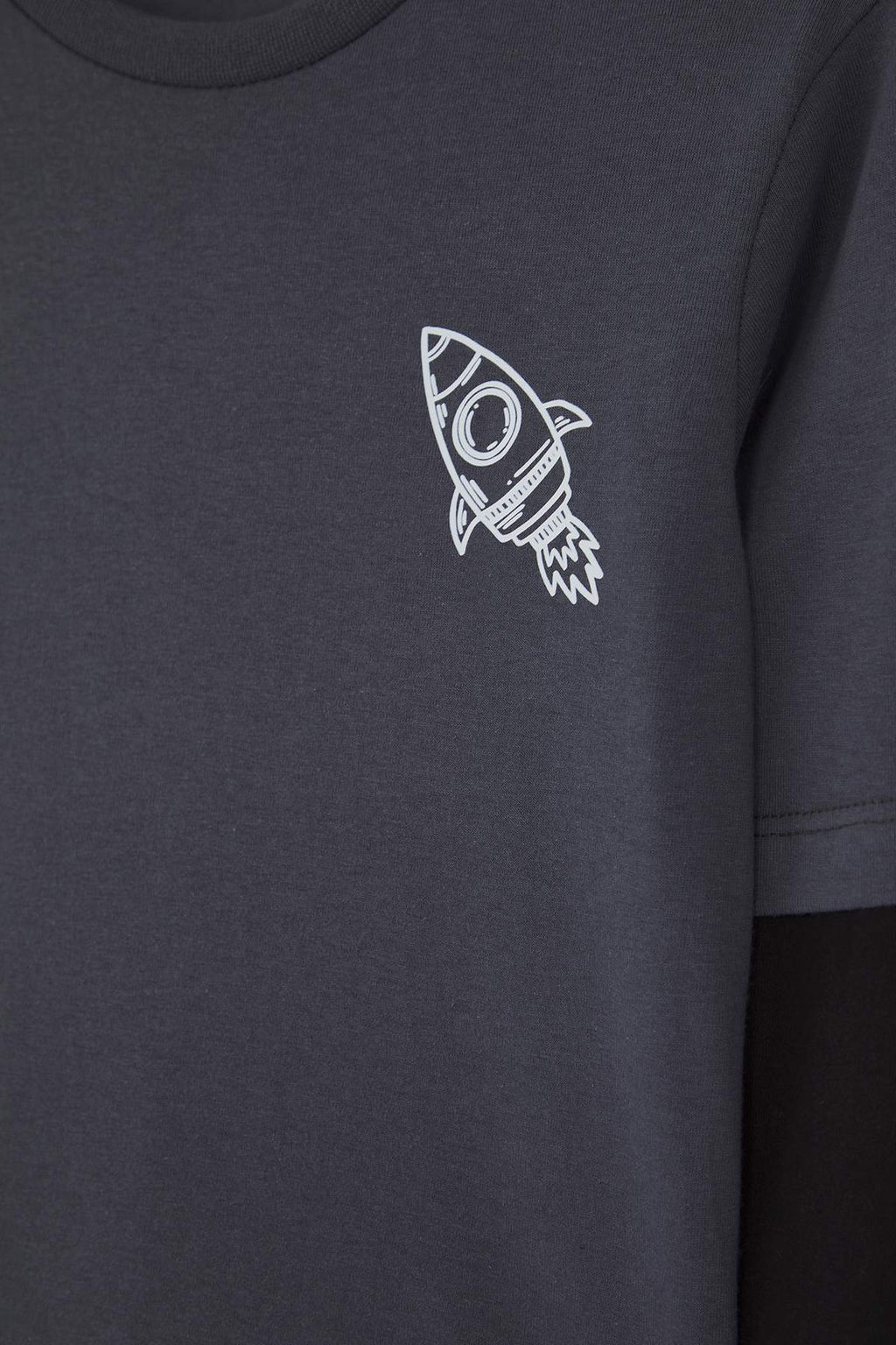 Zumrut Yesili 100% Pamuk Bask?l? Regular Fit Orme Erkek Cocuk T-Shirt TKDAW26TS00012 - Trendyolmilla фото 8