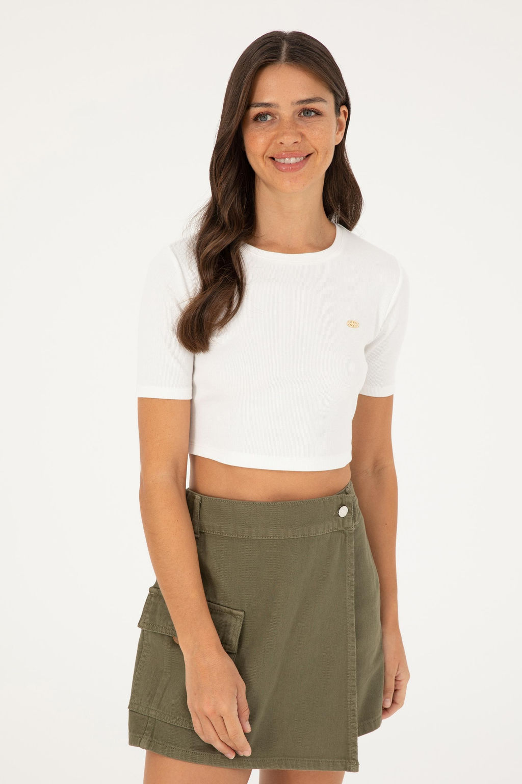 U. S. Polo Assn / Женская футболка цвета экрю - U.s. polo assn фото 3