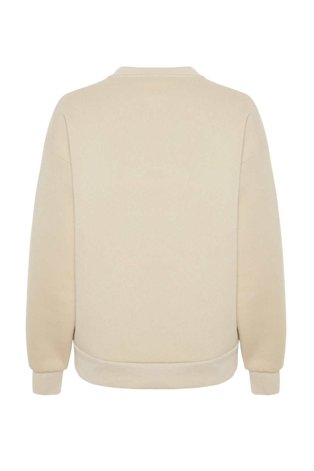 Tas Varak Bask?l? Kal?n Ici Polarl? Bisiklet Yaka Oversize Orme Sweatshirt TWOAW24SW00132 - Trendyolmilla фото 8