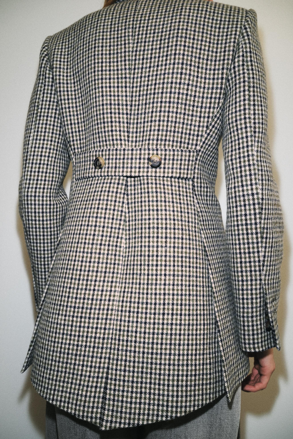 ASYMMETRIC CHECK BLAZER WITH WOOL ZW COLLECTION LIMITED EDITION - Zara фото 5