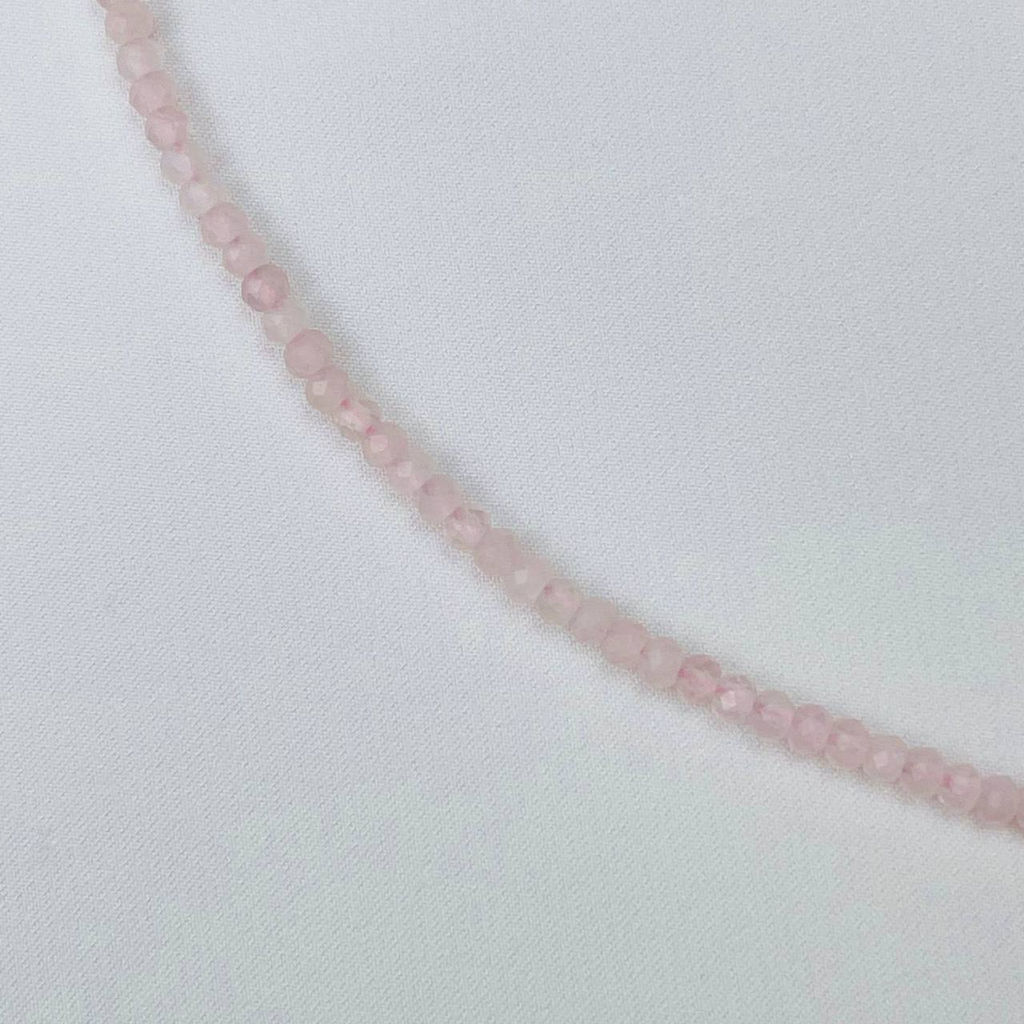 Чокер из Розового кварца и Бразильского Агата