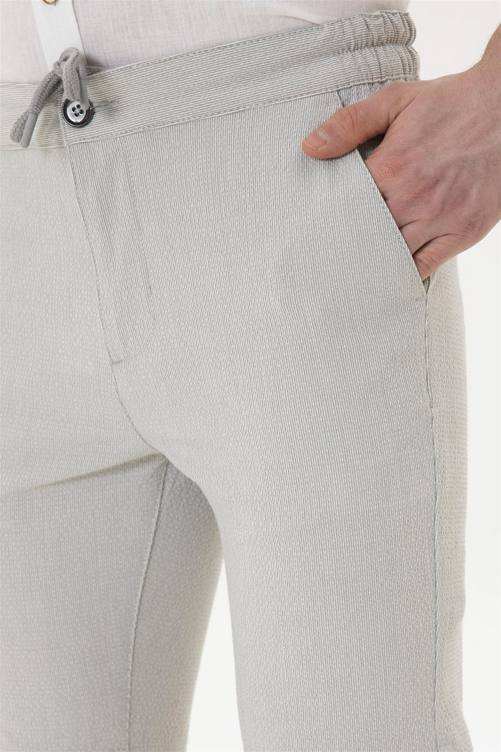 Мужские серые тканые шорты - U.s. polo assn фото 6