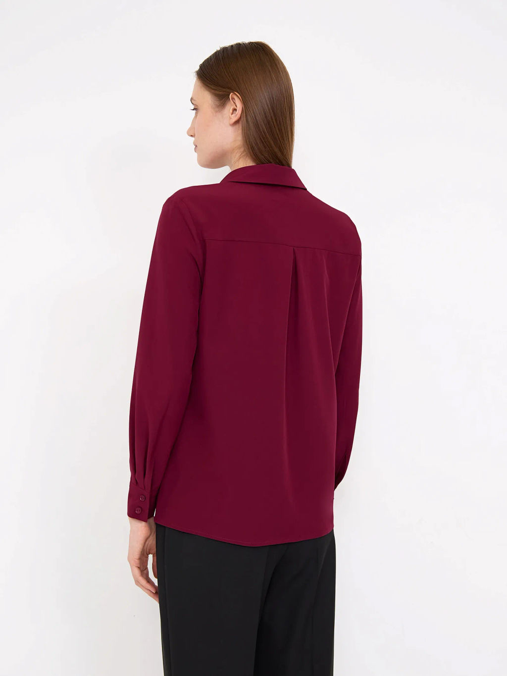 ШОК ЦЕНА - Рубашка однотонная B2412/rachel - Emka фото 4