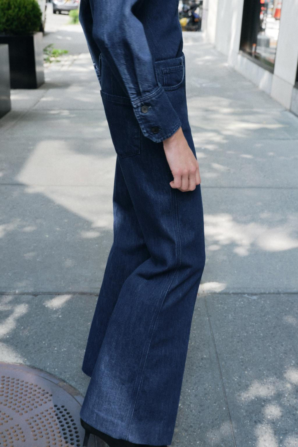 ZW COLLECTION BOOTCUT MID-WAIST JEANS - Zara фото 4