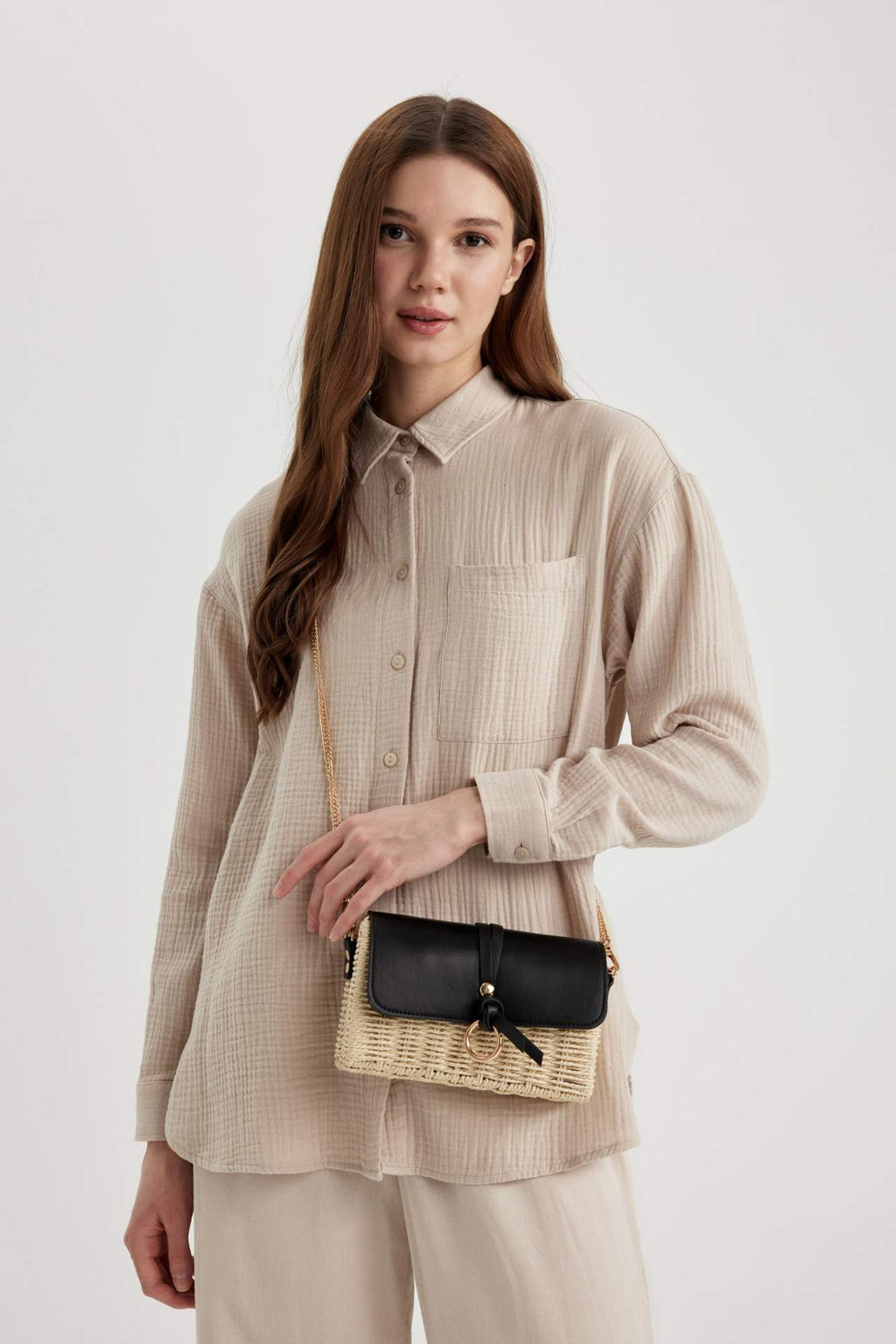 Kad?n Uzun Ask?l? Has?r Capraz Canta - Defacto фото 2